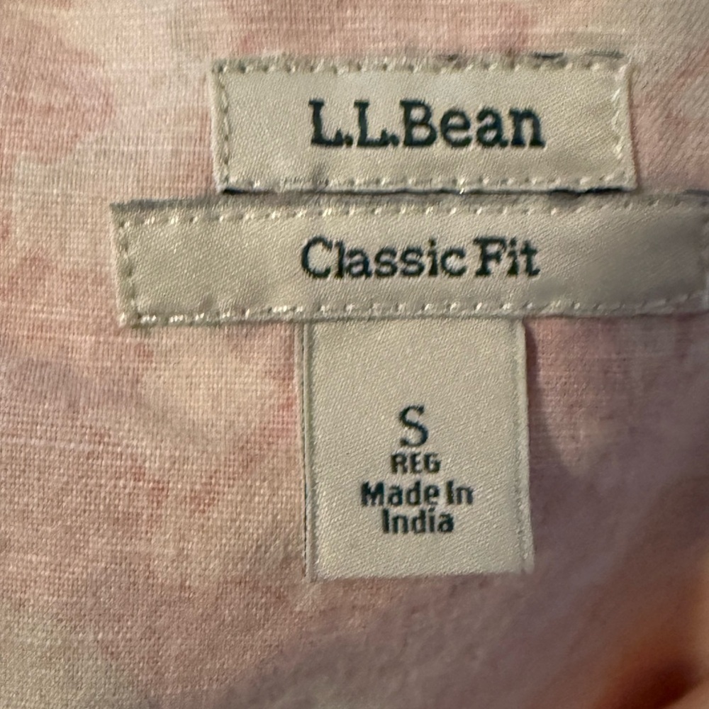 L.L. Bean Classic Fit Linen/Cotton Blend Knit Mini Skirt Womens Sz S Orange/Wht - Picture 4 of 6